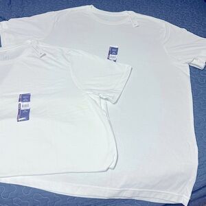 *NEW* Men’s 2XL White Moisture Wicking Short Sleeve T-shirts (2 count)
